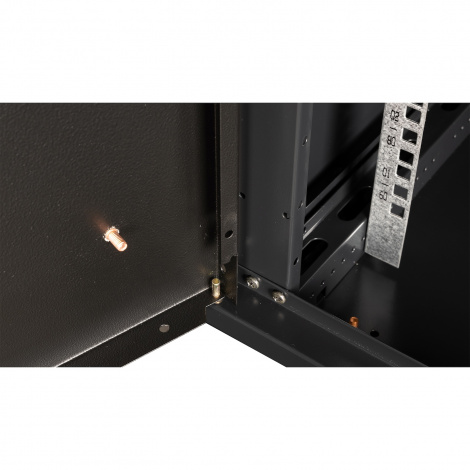 Шкаф 19" телекоммуникационный настенный, 9U 501x600х450 мм, дверь металл, черный